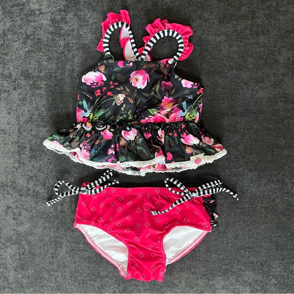 Cheeky Plum Tankini Swimsuit Size 12-18 Months